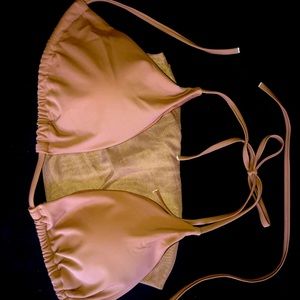 Brown bikini top plus bottom Cover up size large